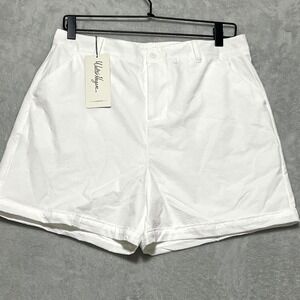 Walter Hagen Women's Golf Shorts White Seersucker 5" Clubhouse Traditional sz 8‎
